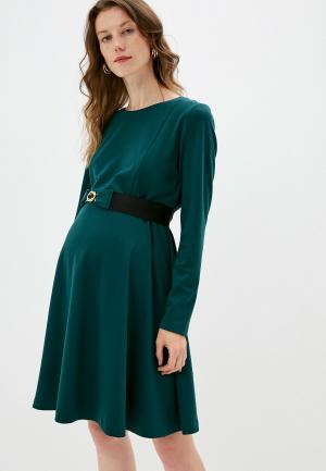 Платье Pietro Brunelli Maternity. Цвет: зеленый