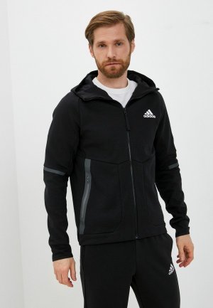 Толстовка adidas. Цвет: черный