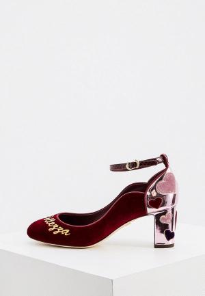 Туфли Dolce&Gabbana. Цвет: бордовый