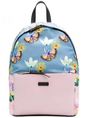 Рюкзак с принтом бабочек Furla. Цвет: розовый