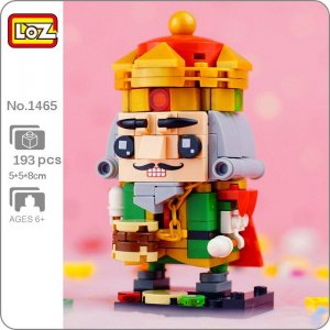 1465 мультфильм сказки средневековье King Crown барабан 3D модель DIY мини-блоки кирпичи строительная игрушка без коробки LOZ