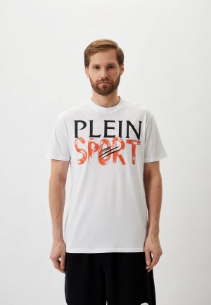 Футболка Plein Sport. Цвет: белый
