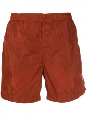Плавки-шорты с нашивкой-логотипом C.P. Company. Цвет: оранжевый