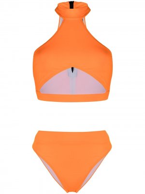 Бикини Bahamas с вырезом Noire Swimwear. Цвет: оранжевый