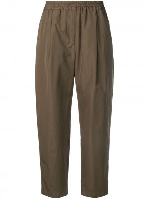 Укороченные прямые брюки Aspesi. Цвет: зеленый