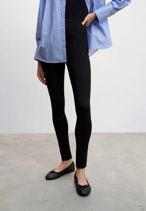 Леггинсы Mango. Цвет: черный
