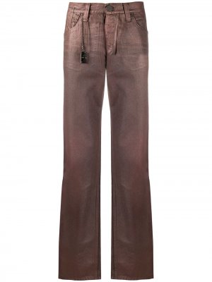Вощеные брюки 1990-х годов Gianfranco Ferré Pre-Owned. Цвет: красный