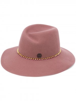 Шляпа с кристаллами Maison Michel. Цвет: красный