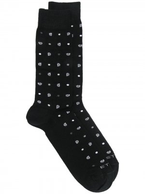 Intarsia socks Etro. Цвет: черный