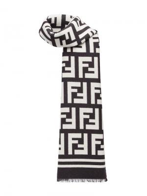 FF motif scarf Fendi. Цвет: черный