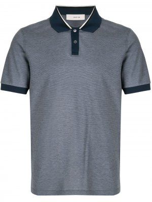 Рубашка поло с контрастными вставками Cerruti 1881. Цвет: синий