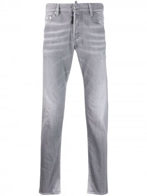 Классические прямые джинсы Dsquared2. Цвет: серый