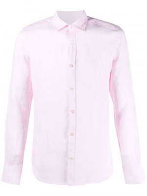 Рубашка узкого кроя Canali. Цвет: розовый