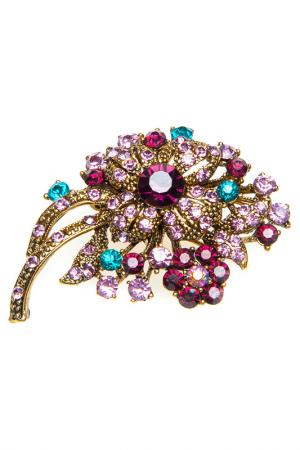 Брошь Luisa Vannini Jewelry. Цвет: multicolor