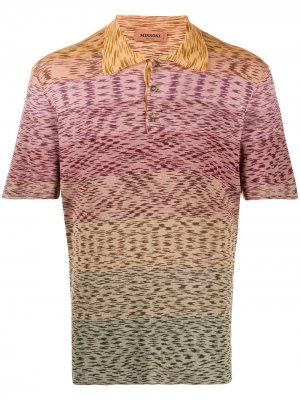 Рубашка поло вязки интарсия Missoni. Цвет: розовый