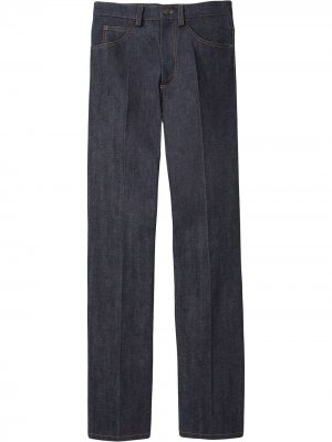 Прямые джинсы с завышенной талией Marc Jacobs. Цвет: синий