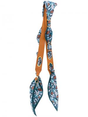 Лямка для сумки с шарфом Chloé. Цвет: синий
