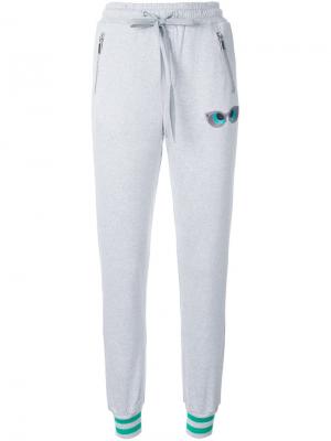 Спортивные брюки с карманами на молнии Thomas Wylde. Цвет: серый