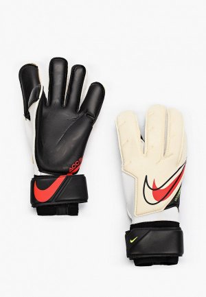 Перчатки вратарские Nike. Цвет: бежевый