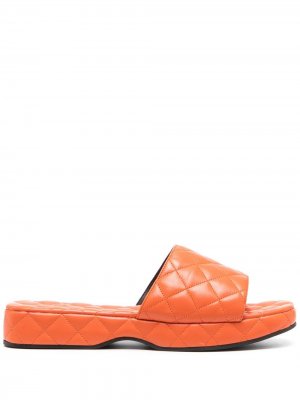 Стеганые сандалии Lilo BY FAR. Цвет: оранжевый