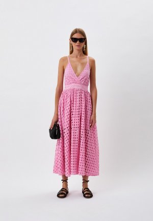 Платье пляжное Solid & Striped. Цвет: розовый