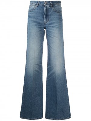 Расклешенные брюки с завышенной талией AMI Paris. Цвет: синий