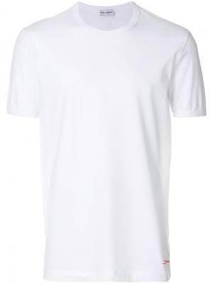 Базовая футболка Dolce & Gabbana Underwear. Цвет: белый