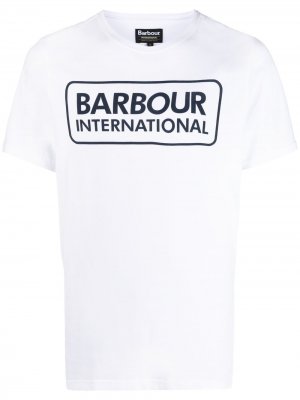 Футболка с логотипом Barbour. Цвет: белый