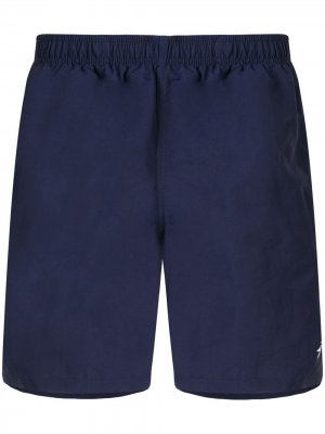 Плавки-шорты с логотипом Stussy. Цвет: синий