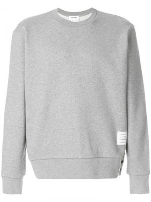 Пуловер с полосами на спине Thom Browne. Цвет: серый
