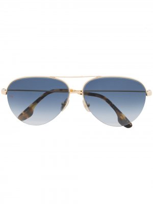 Солнцезащитные очки-авиаторы Classic Victoria Beckham. Цвет: золотистый
