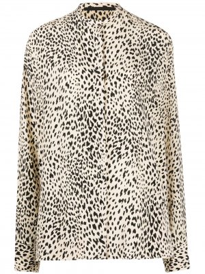 Блузка с леопардовым принтом Haider Ackermann. Цвет: нейтральные цвета
