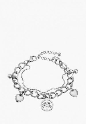 Браслет Ice&High Collection. Цвет: серебряный