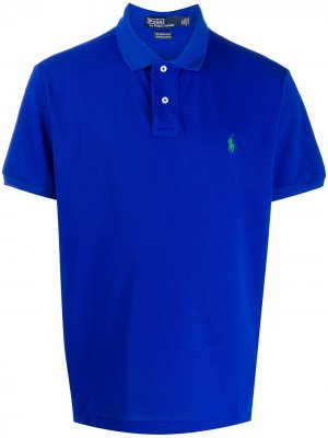 Рубашка-поло с короткими рукавами Polo Ralph Lauren. Цвет: синий