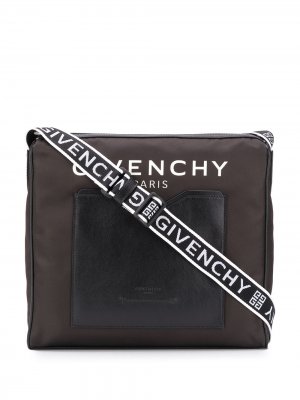 Сумка-мессенджер с логотипом Givenchy. Цвет: черный