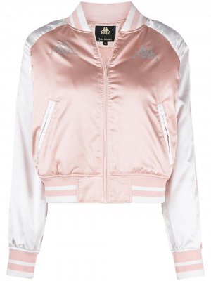 Куртка-бомбер с кристаллами из коллаборации Juicy Couture Kappa. Цвет: розовый