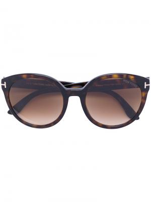 Солнцезащитные очки Philippa Tom Ford Eyewear. Цвет: коричневый