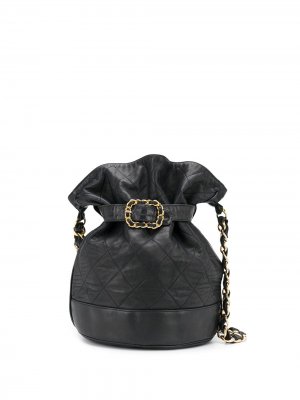 Стеганая поясная сумка 1980-х годов Chanel Pre-Owned. Цвет: синий