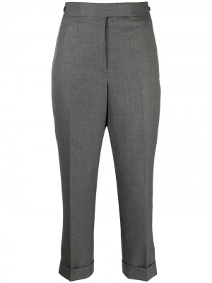 Прямые брюки Thom Browne. Цвет: серый