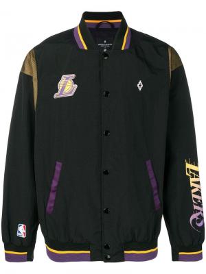 Куртка-бомбер  x NBA LA Lakers Marcelo Burlon County of Milan. Цвет: черный