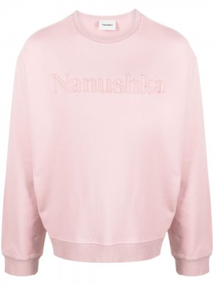 Толстовка Remy с логотипом Nanushka. Цвет: розовый
