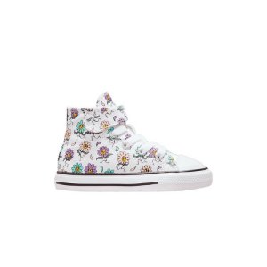 Chuck Taylor All Star High Easy-On TD Friendly Floral  Baby Sneakers White Pixel-Purple 771601C Converse