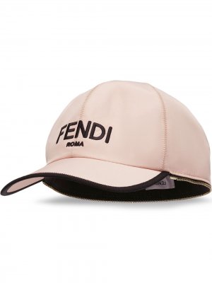 Кепка с логотипом Fendi. Цвет: розовый
