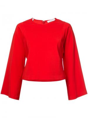 Расклешенный свитер с длинными рукавами A.L.C.. Цвет: красный