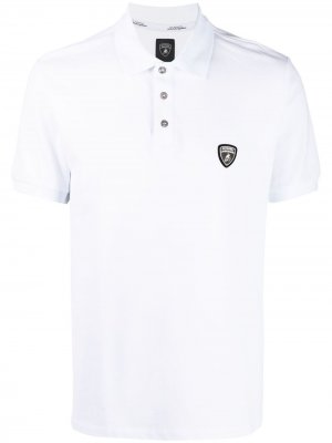 Рубашка поло с нашивкой-логотипом Automobili Lamborghini. Цвет: белый