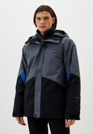 Куртка сноубордическая Volcom. Цвет: серый