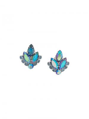 Серьги Sarah Coventry Susan Caplan Vintage. Цвет: серебристый