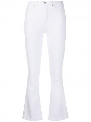 Укороченные расклешенные джинсы с завышенной талией Dondup. Цвет: белый
