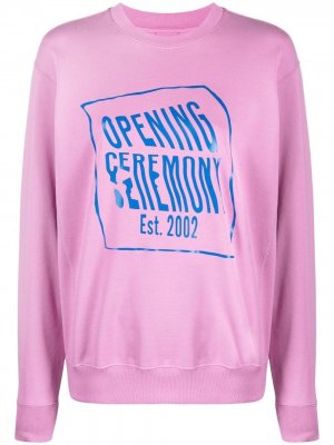 Warped logo sweatshirt Opening Ceremony. Цвет: розовый