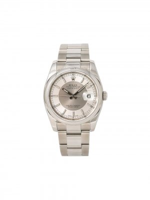 Наручные часы Datejust 35 мм 2005-го года Rolex. Цвет: белый